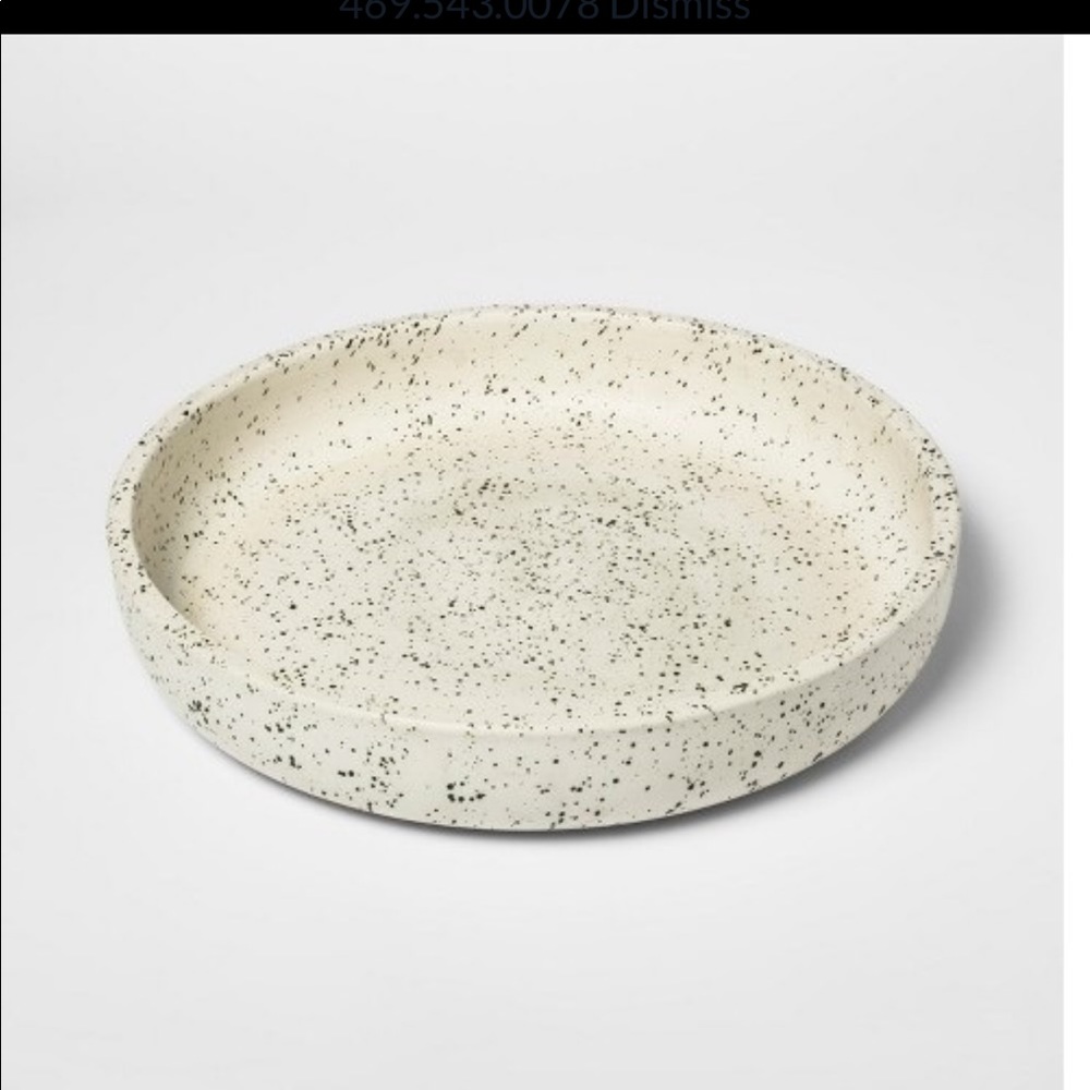 ISO ISO ISO Threshold Decorative tray speckled white